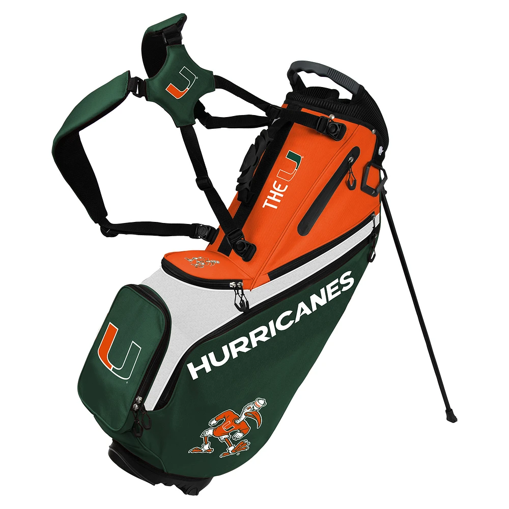 WinCraft Miami Hurricanes Back Nine Stand Golf Bag
