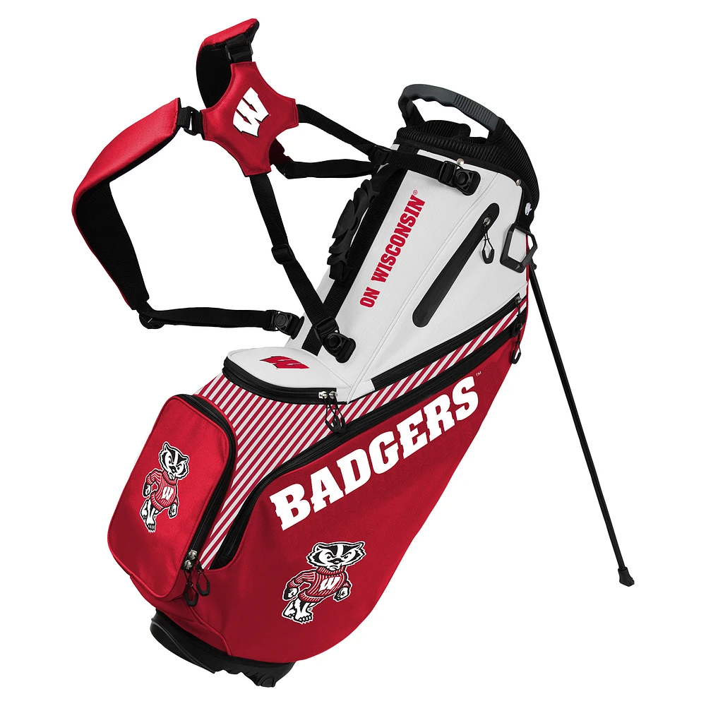 WinCraft Wisconsin Badgers Back Nine Stand Golf Bag