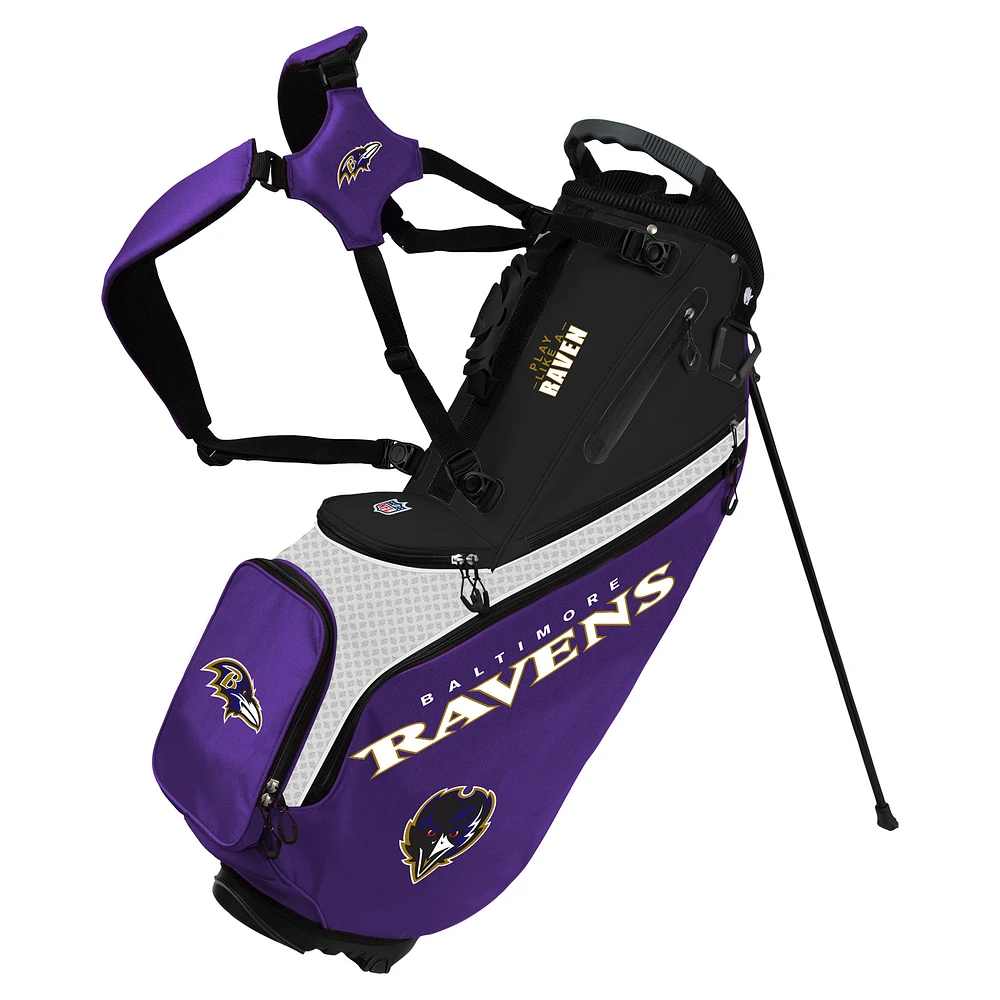 WinCraft Baltimore Ravens Back Nine Stand Golf Bag