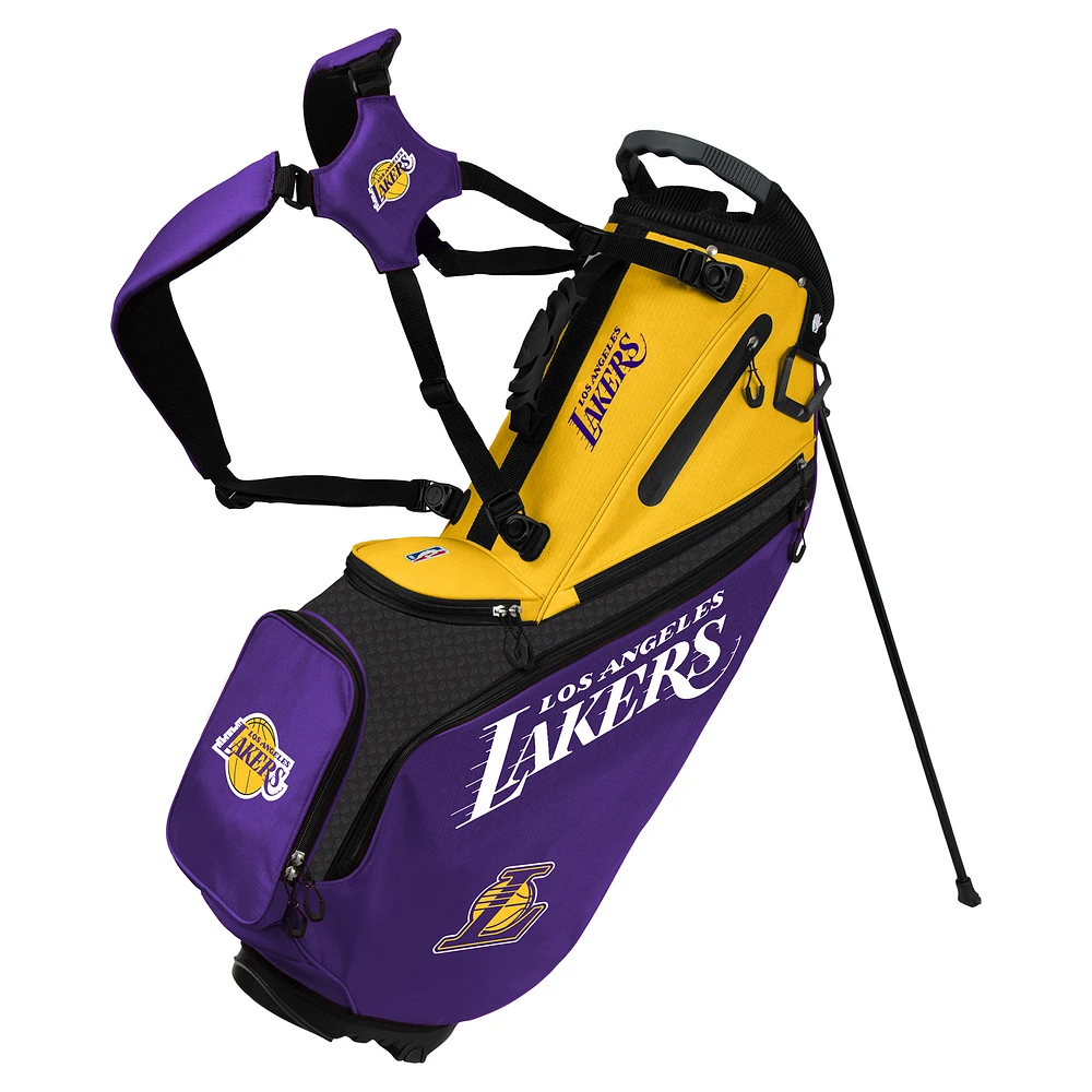 WinCraft Los Angeles Lakers Back Nine Stand Golf Bag