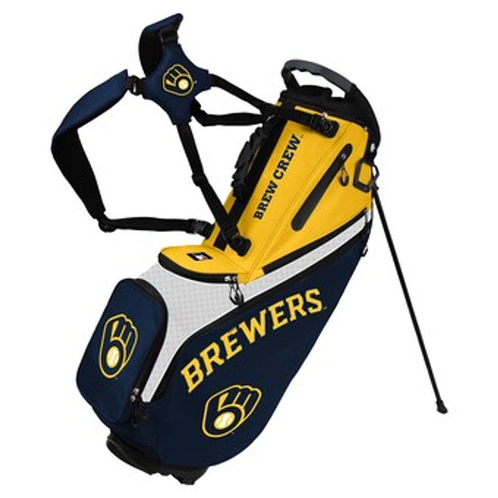 WinCraft Milwaukee Brewers Back Nine Stand Golf Bag