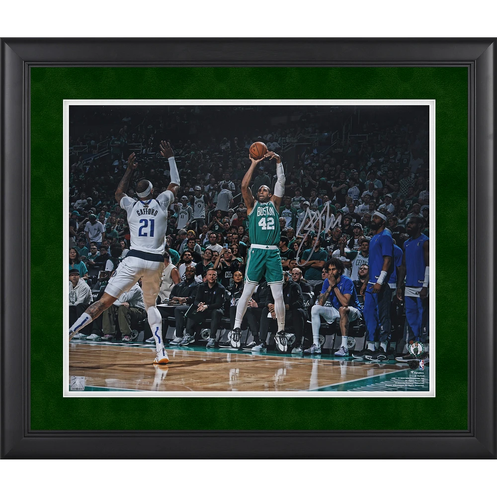 Al Horford Boston Celtics Autographed Framed 16" x 20" Shooting vs. Dallas Mavericks Photograph