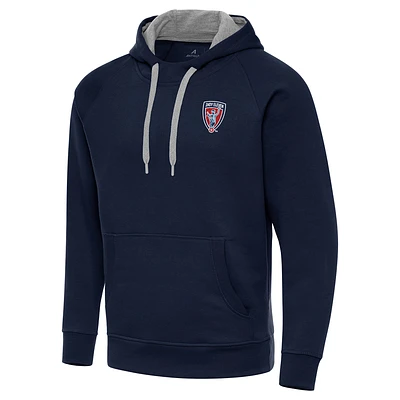 Men's Antigua Navy Indy Eleven Victory Raglan Pullover Hoodie