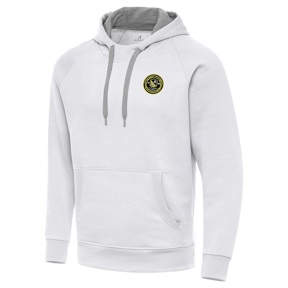 Men's Antigua Pittsburgh Riverhounds SC Victory Raglan Pullover Hoodie