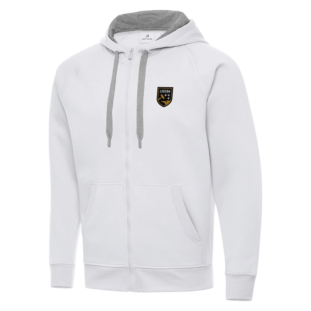 Men's Antigua Birmingham Legion FC Victory Raglan Full-Zip Fleece Hoodie