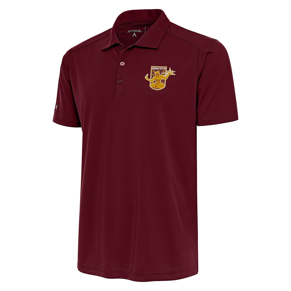 Men's Antigua Maroon Detroit City FC Tribute Polo