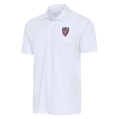 Men's Antigua White Indy Eleven Tribute Polo