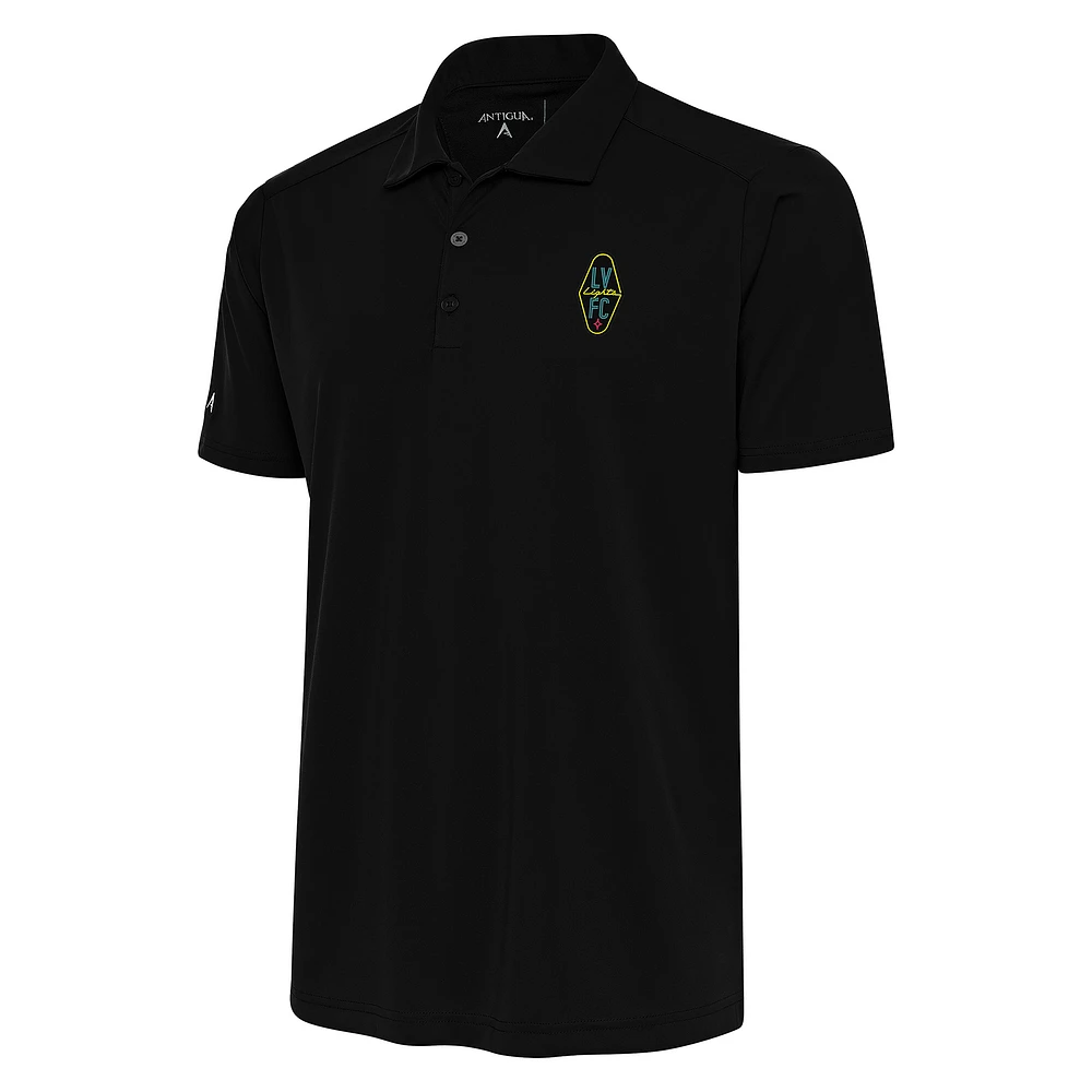 Men's Antigua Black Las Vegas Lights FC Tribute Polo