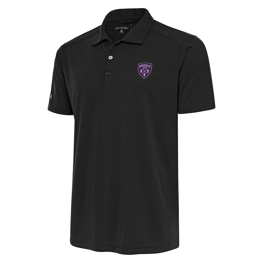 Men's Antigua Black Louisville City FC Tribute Polo