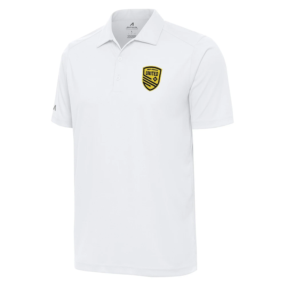 Men's Antigua White New Mexico United Tribute Polo