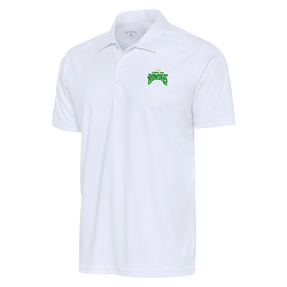 Men's Antigua White Tampa Bay Rowdies Tribute Polo