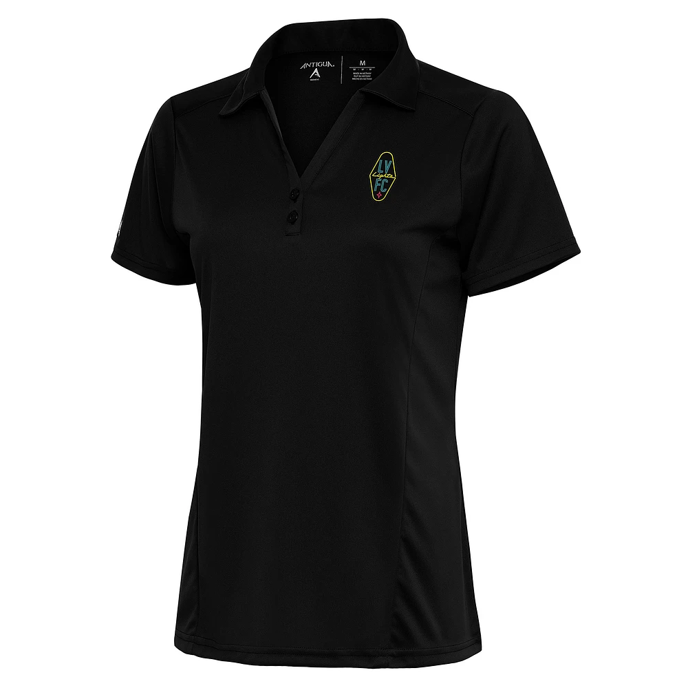 Women's Antigua Black Las Vegas Lights FC Tribute Polo