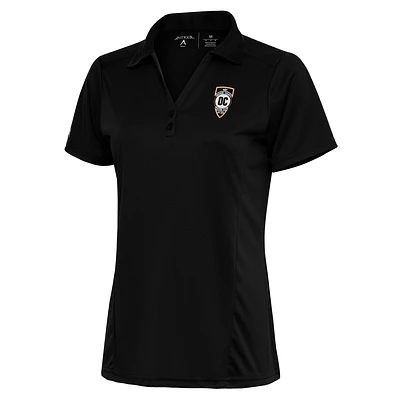 Women's Antigua Black Orange County SC Tribute Polo
