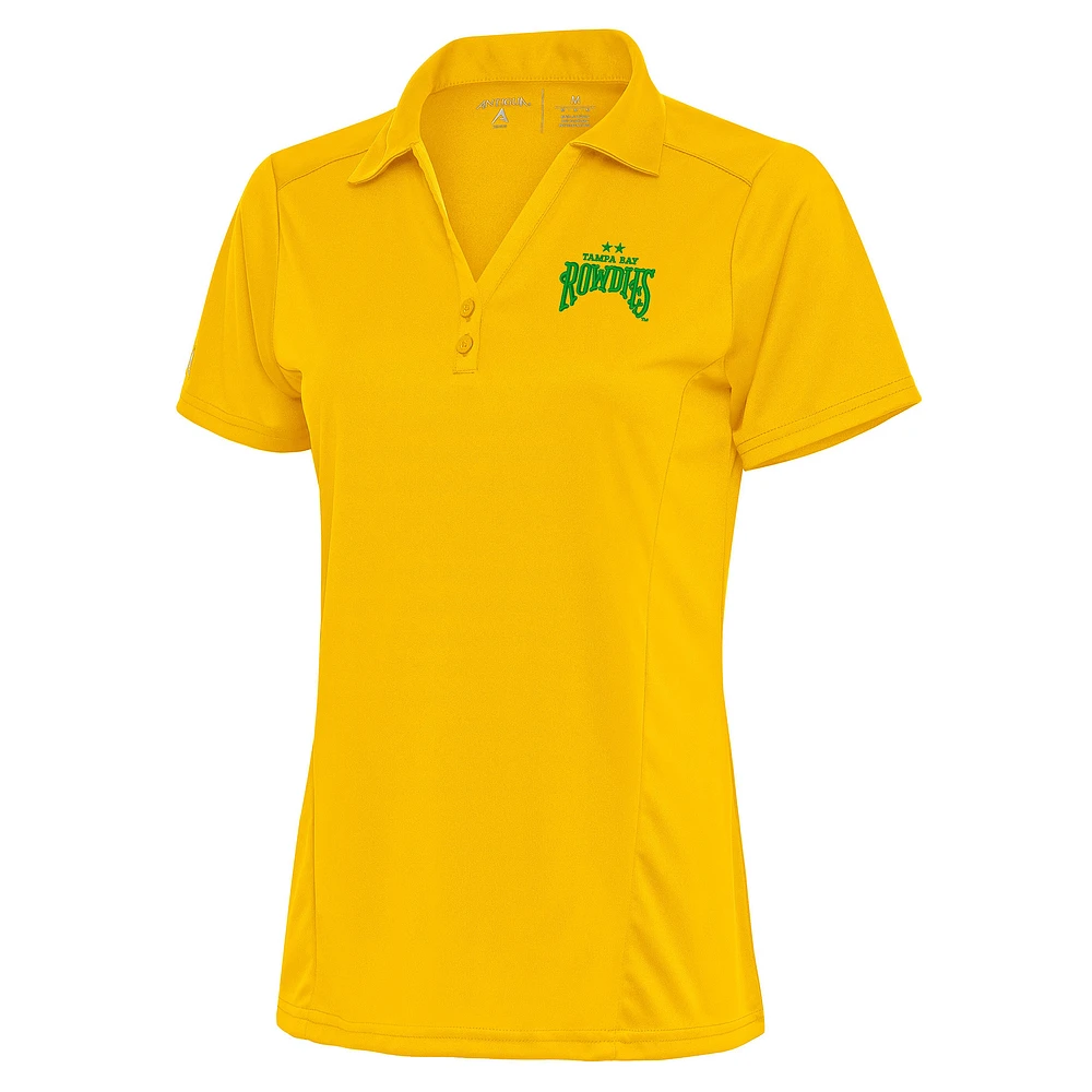 Women's Antigua Gold Tampa Bay Rowdies Tribute Polo