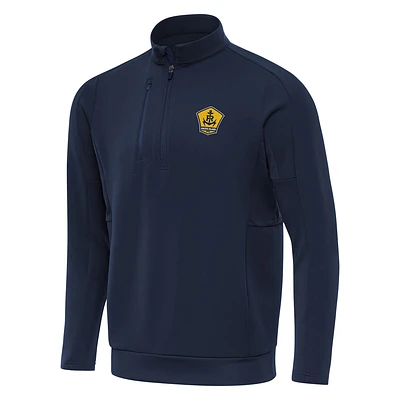 Men's Antigua Navy Rhode Island FC Generation Quarter-Zip Pullover