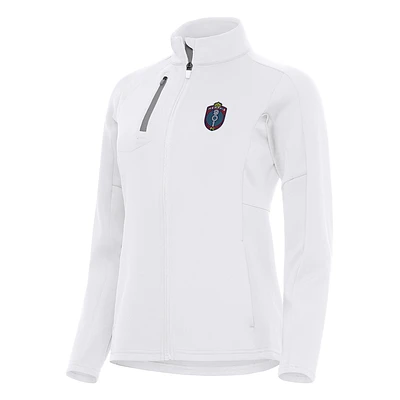 Women's Antigua White Memphis 901 FC Generation Full-Zip Jacket