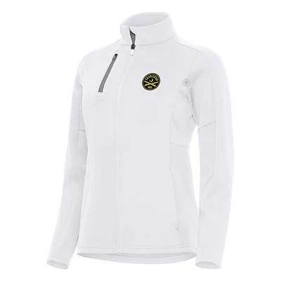 Women's Antigua White Charleston Battery Generation Full-Zip Jacket