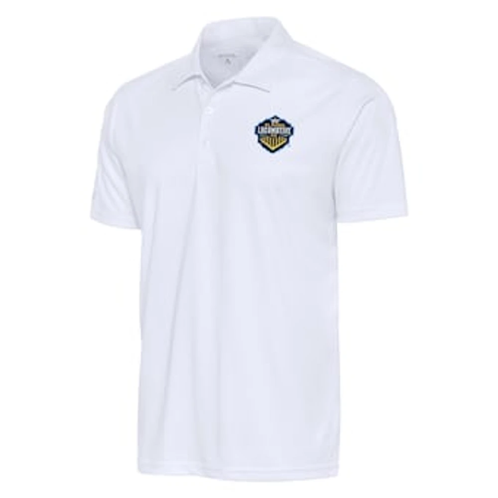 Men's Antigua White El Paso Locomotive FC Big & Tall Tribute Polo