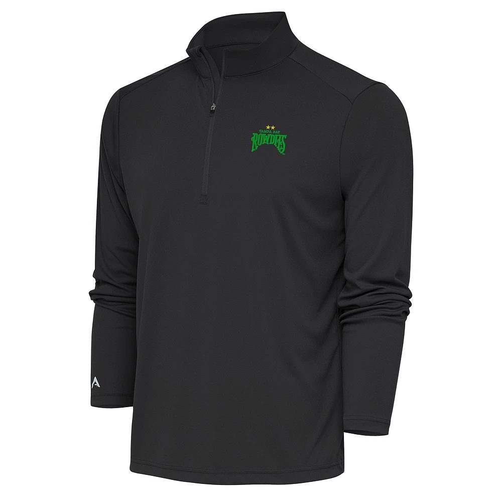 Men's Antigua Black Tampa Bay Rowdies Tribute Quarter-Zip Top