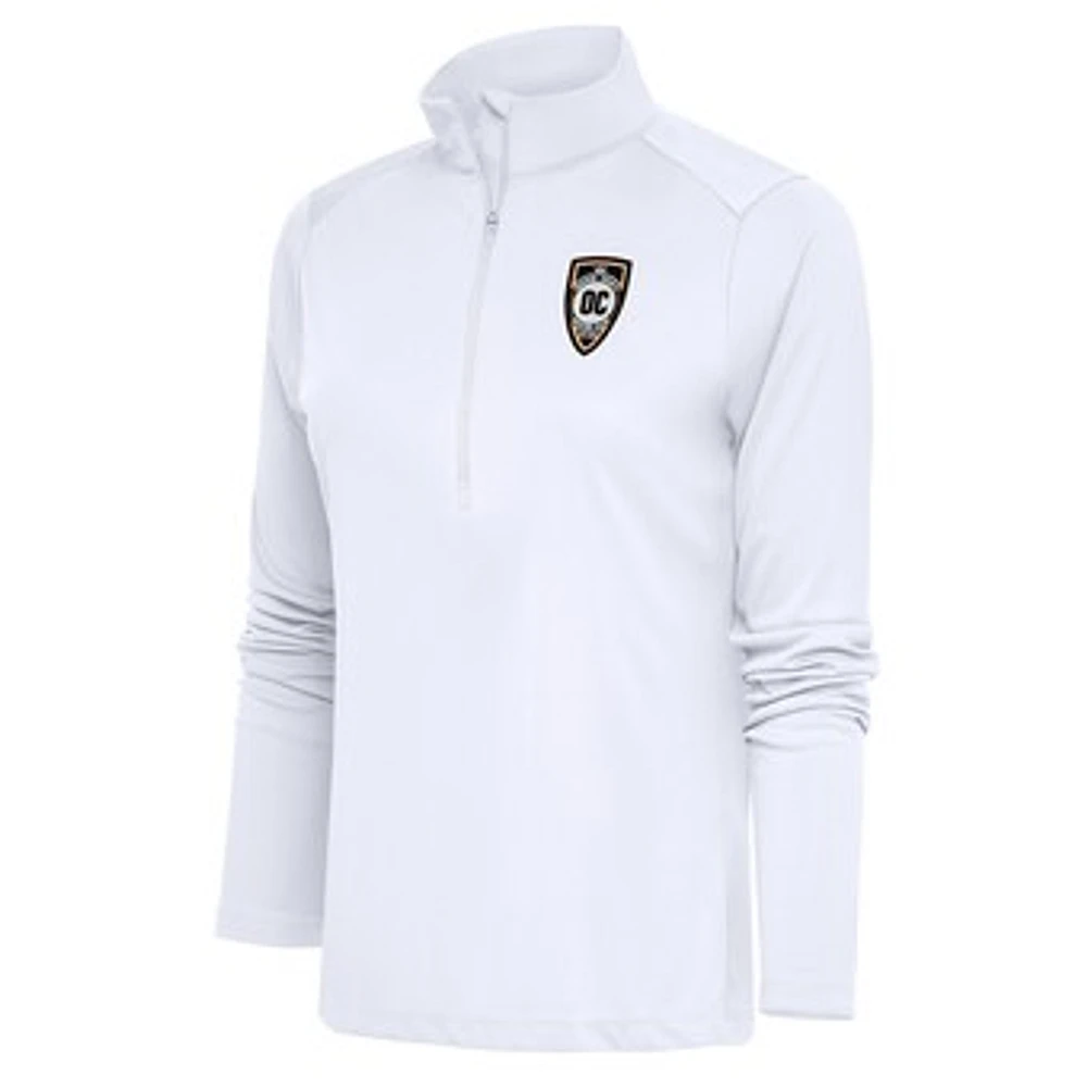 Women's Antigua Orange County SC Tribute Half-Zip Pullover