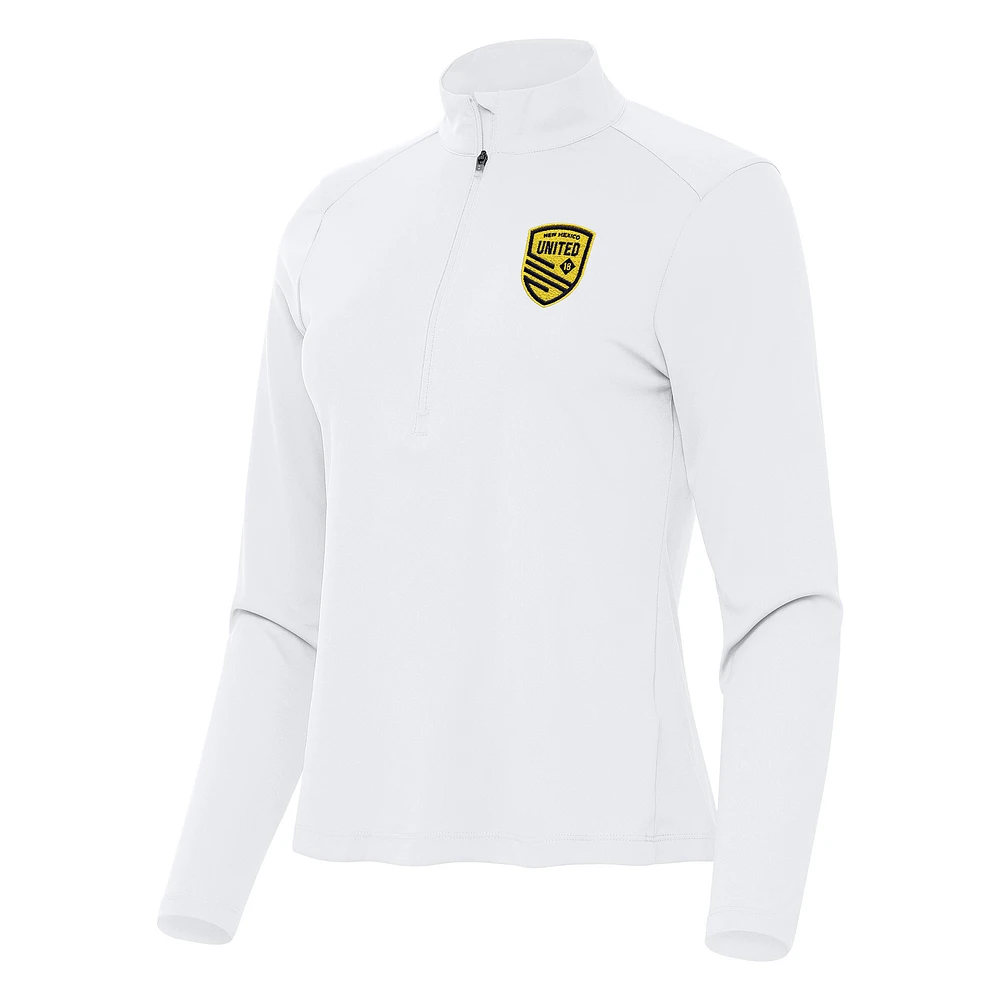 Women's Antigua New Mexico United Tribute Half-Zip Pullover