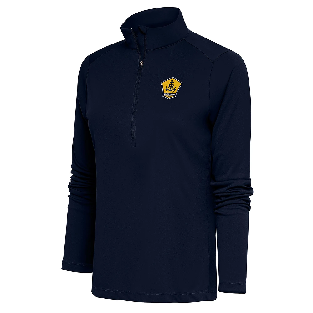 Women's Antigua Navy Rhode Island FC Tribute Half-Zip Pullover