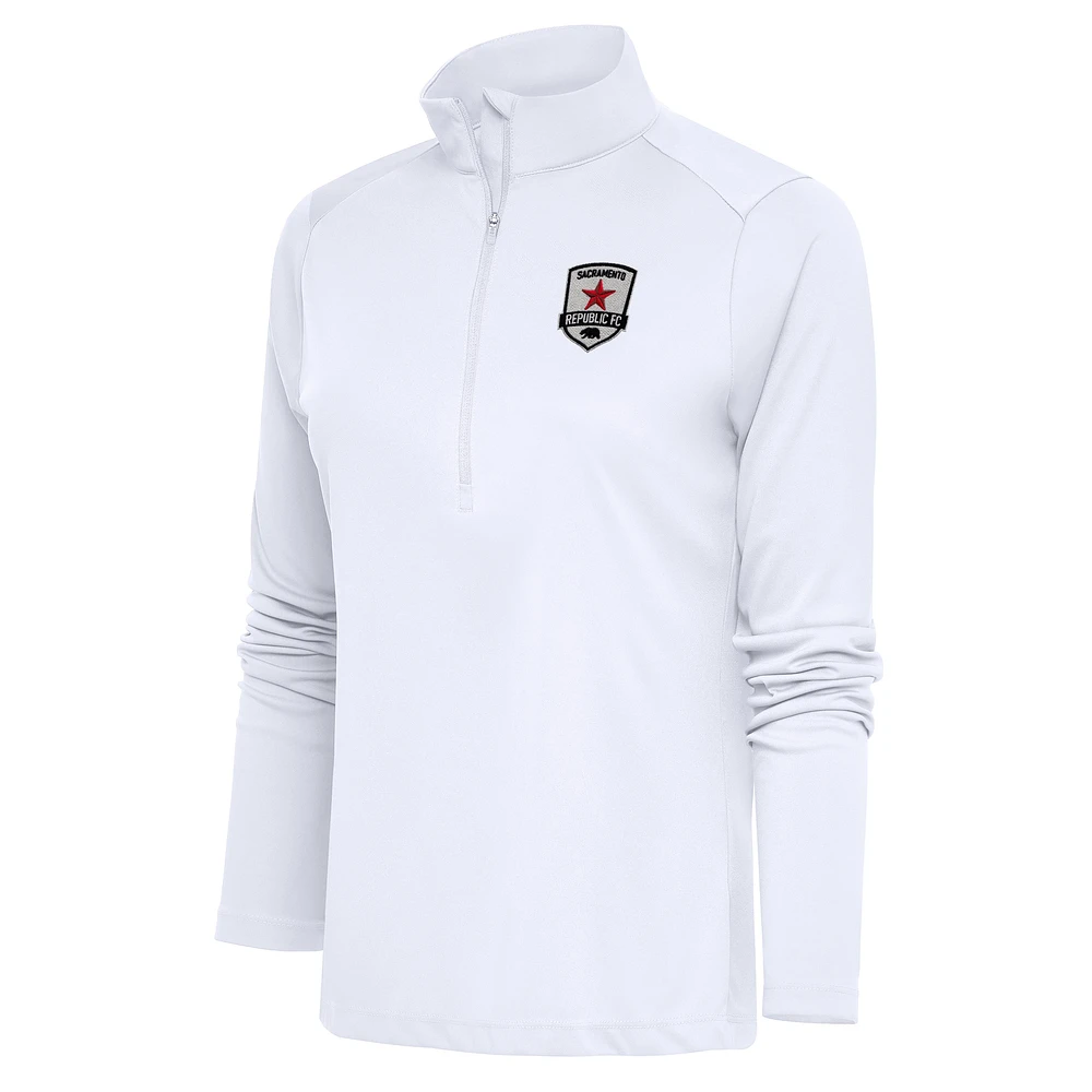 Women's Antigua Sacramento Republic FC Tribute Half-Zip Pullover