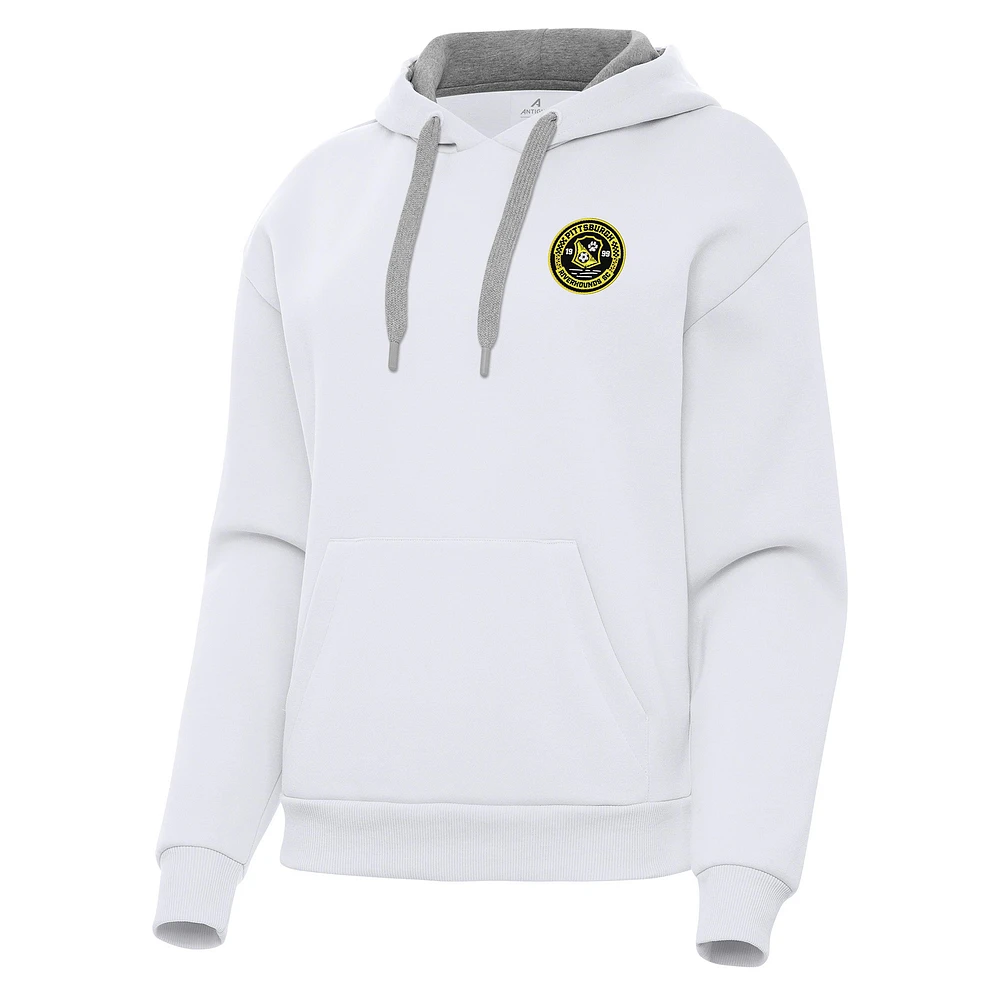 Women's Antigua Pittsburgh Riverhounds SC Victory Pullover Hoodie