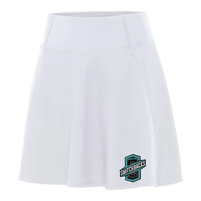 Women's Antigua White Colorado Springs Switchbacks FC Chip Skort
