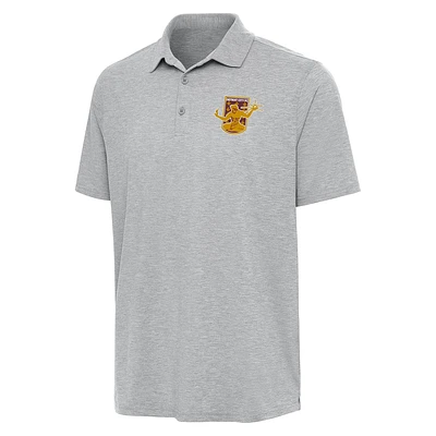 Men's Antigua Heather Gray Detroit City FC Par 3 Polo