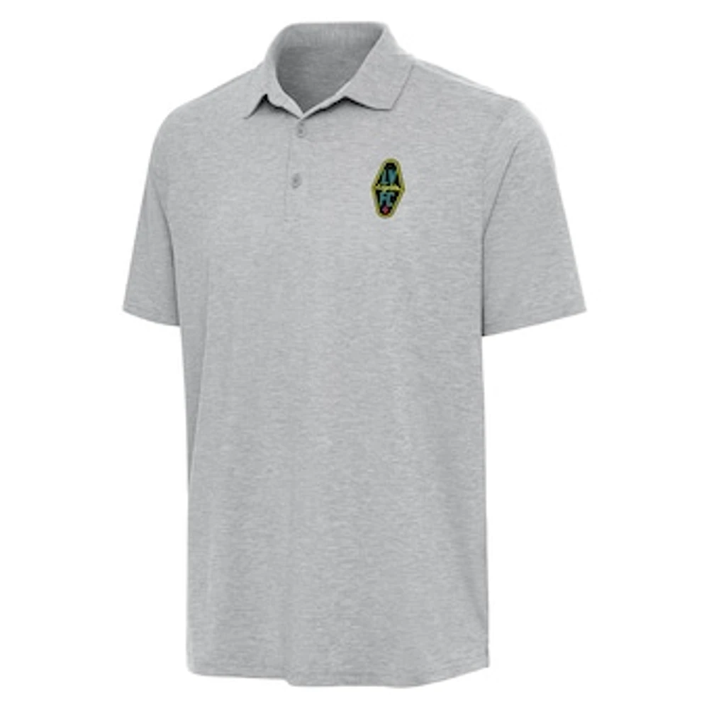 Men's Antigua Heather Gray Las Vegas Lights FC Par 3 Polo