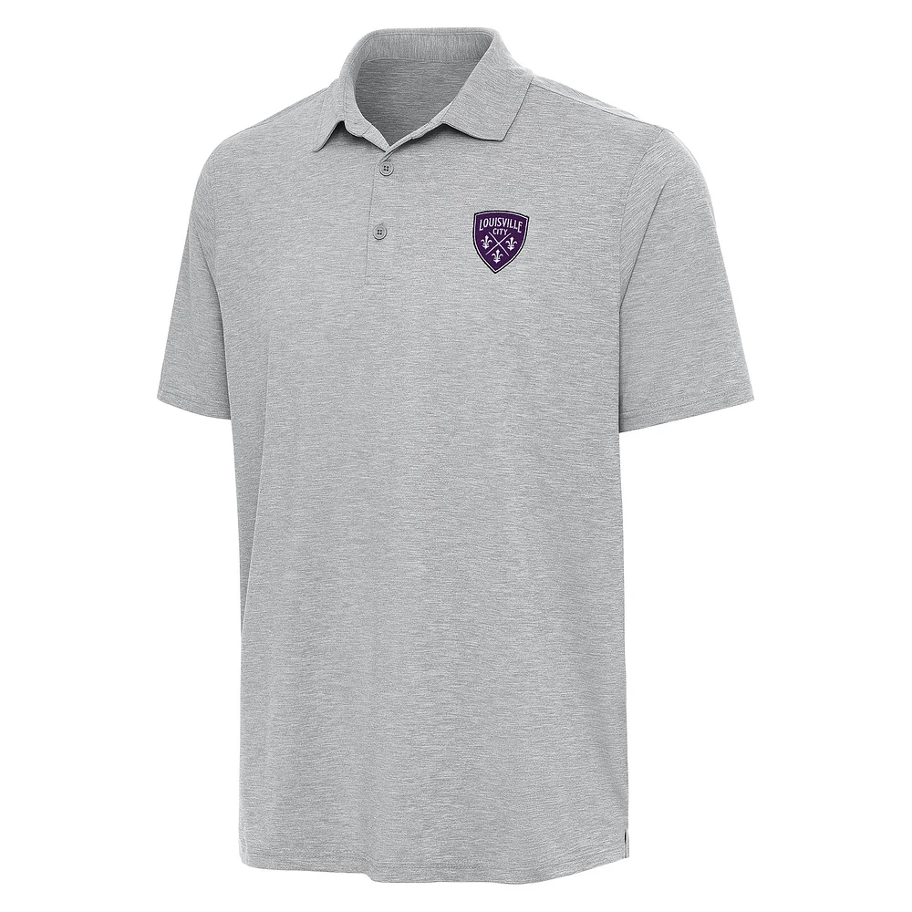 Men's Antigua Heather Louisville City FC Par 3 Polo