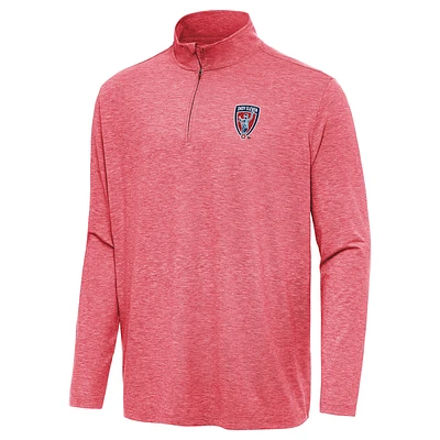 Men's Antigua Heather Indy Eleven Hunk Quarter-Zip Top