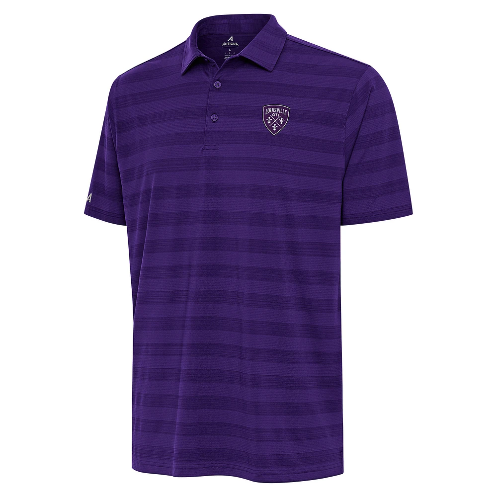 Men's Antigua Purple Louisville City FC Tunnel Polo