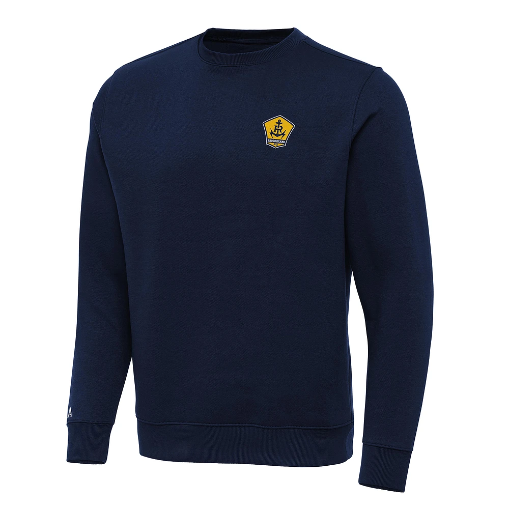 Men's Antigua Navy Rhode Island FC Victory Pullover Sweatshirt