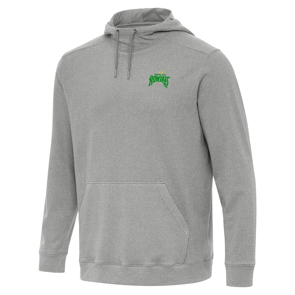 Men's Antigua Heather Tampa Bay Rowdies Cloud Pullover Hoodie