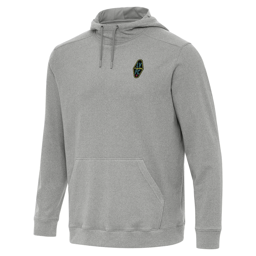 Men's Antigua Heather Las Vegas Lights FC Cloud Pullover Hoodie
