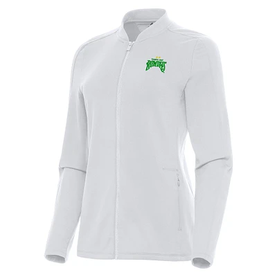 Women's Antigua White Tampa Bay Rowdies Continual Full-Zip Jacket