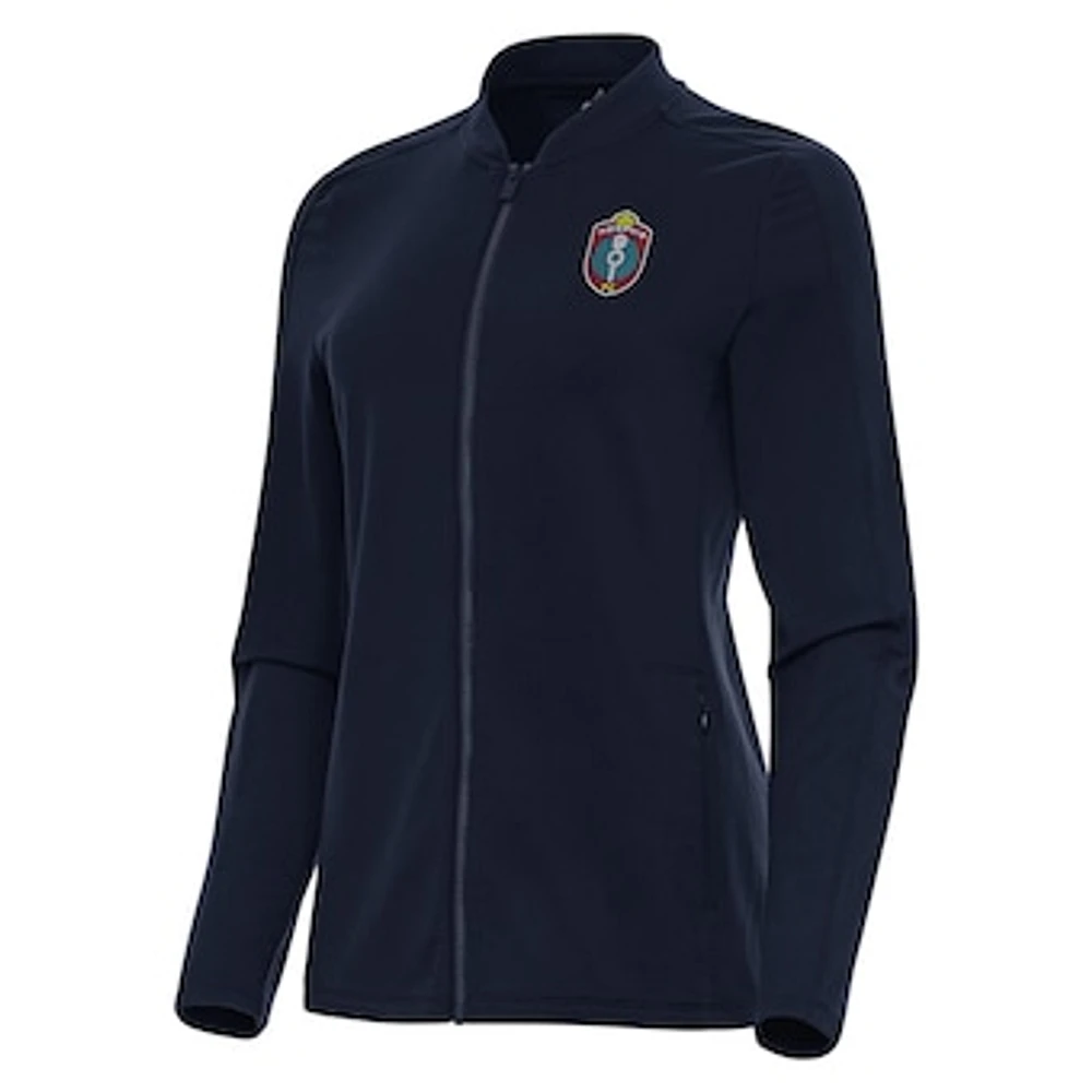 Women's Antigua Navy Memphis 901 FC Continual Full-Zip Jacket