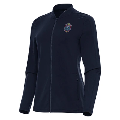 Women's Antigua Navy Memphis 901 FC Continual Full-Zip Jacket