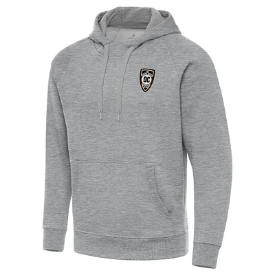 Men's Antigua Heather Gray Orange County SC  Big & Tall Victory Pullover Hoodie