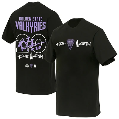 Unisex round21 Kate Martin Black Golden State Valkyries Launch Name & Number T-Shirt