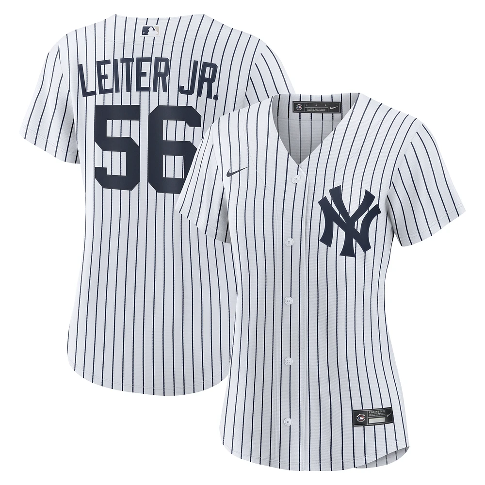 Women's Nike Mark Leiter Jr. White New York Yankees Home Replica Jersey