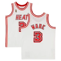 Dwyane Wade Miami Heat Autographed Mitchell & Ness 2007-08 Classic White Swingman Jersey