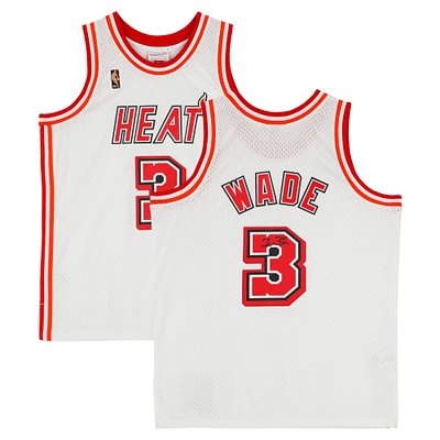Dwyane Wade Miami Heat Autographed Mitchell & Ness 2007-08 Classic White Swingman Jersey