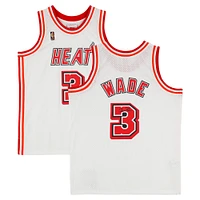 Dwyane Wade Miami Heat Autographed Mitchell & Ness 2007-08 Classic White Swingman Jersey