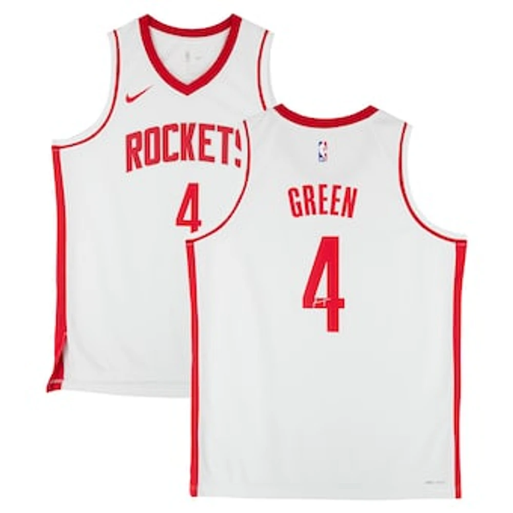 Jalen Green Houston Rockets Autographed Nike White Association Swingman Jersey