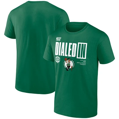 Men's Fanatics Kelly Green Boston Celtics 2025 Atlantic Division Champions Locker Room T-Shirt