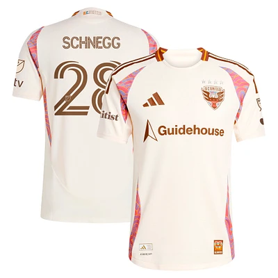 Men's adidas David Schnegg Natural D.C. United 2025 The Soul Kit Authentic Player Jersey