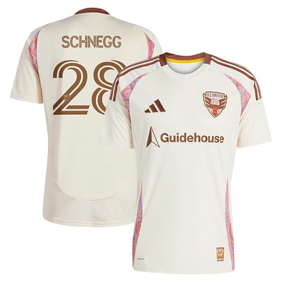 Men's adidas David Schnegg Natural D.C. United 2025 The Soul Kit Replica Player Jersey